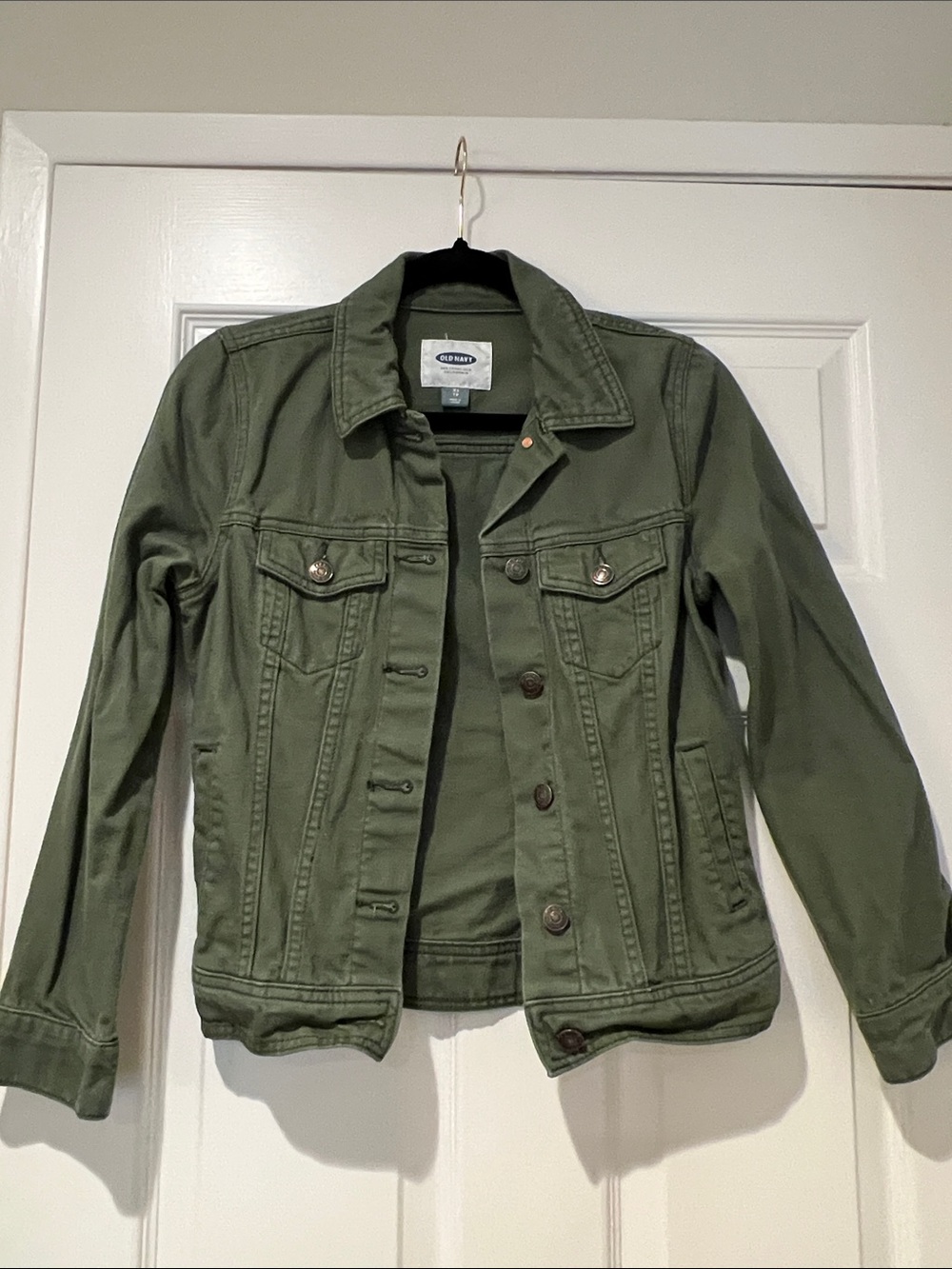 Old Navy Olive Green Women's Denim Jacket